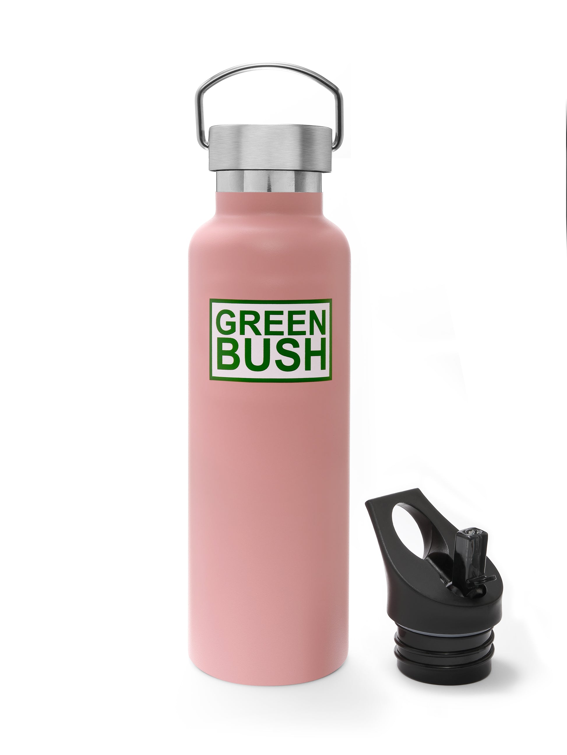 Gourde isotherme rose pale 621ml Greenbush