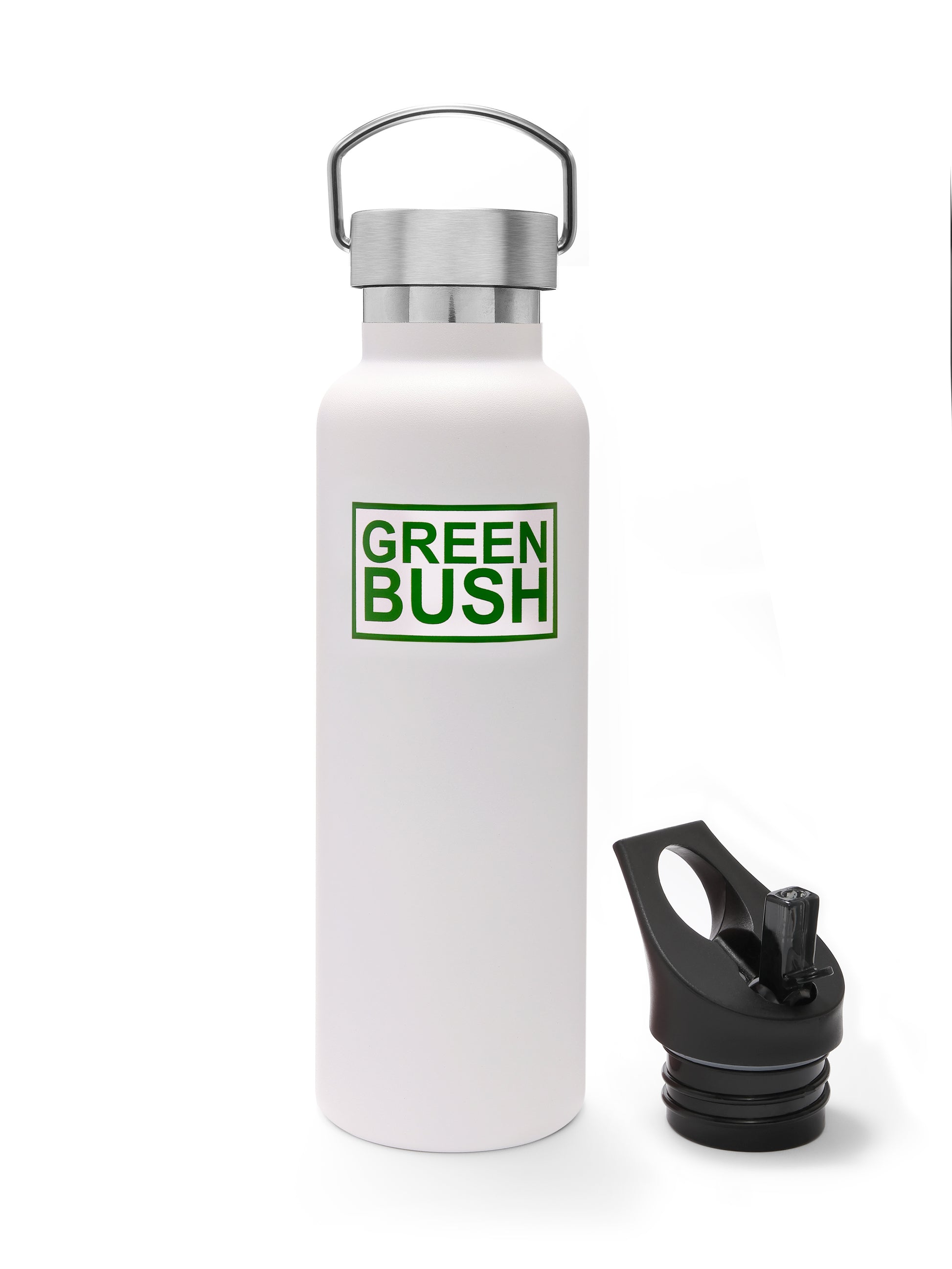 Gourde isotherme blanche 621ml Greenbush