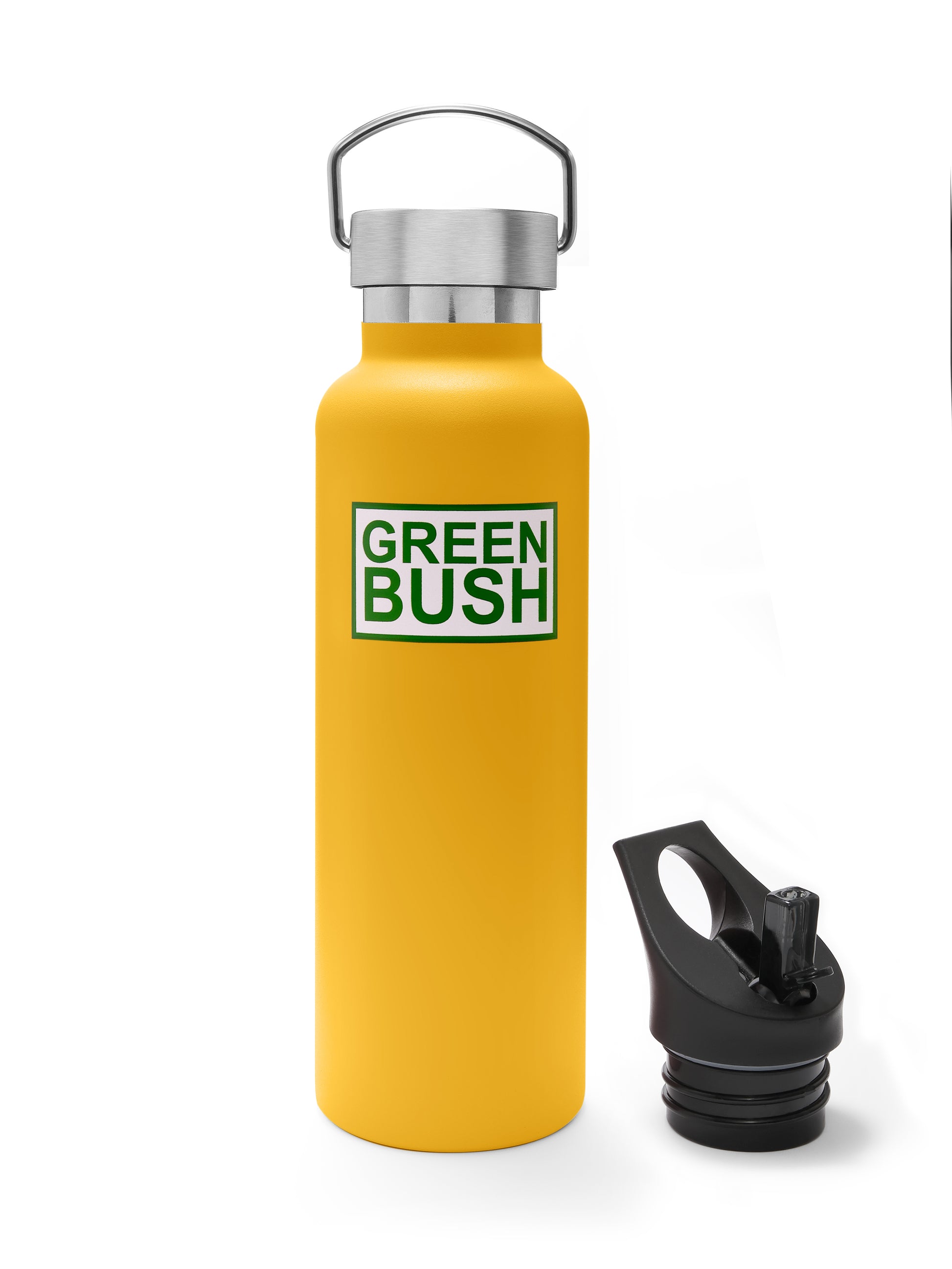 Gourde isotherme jaune 621ml Greenbush